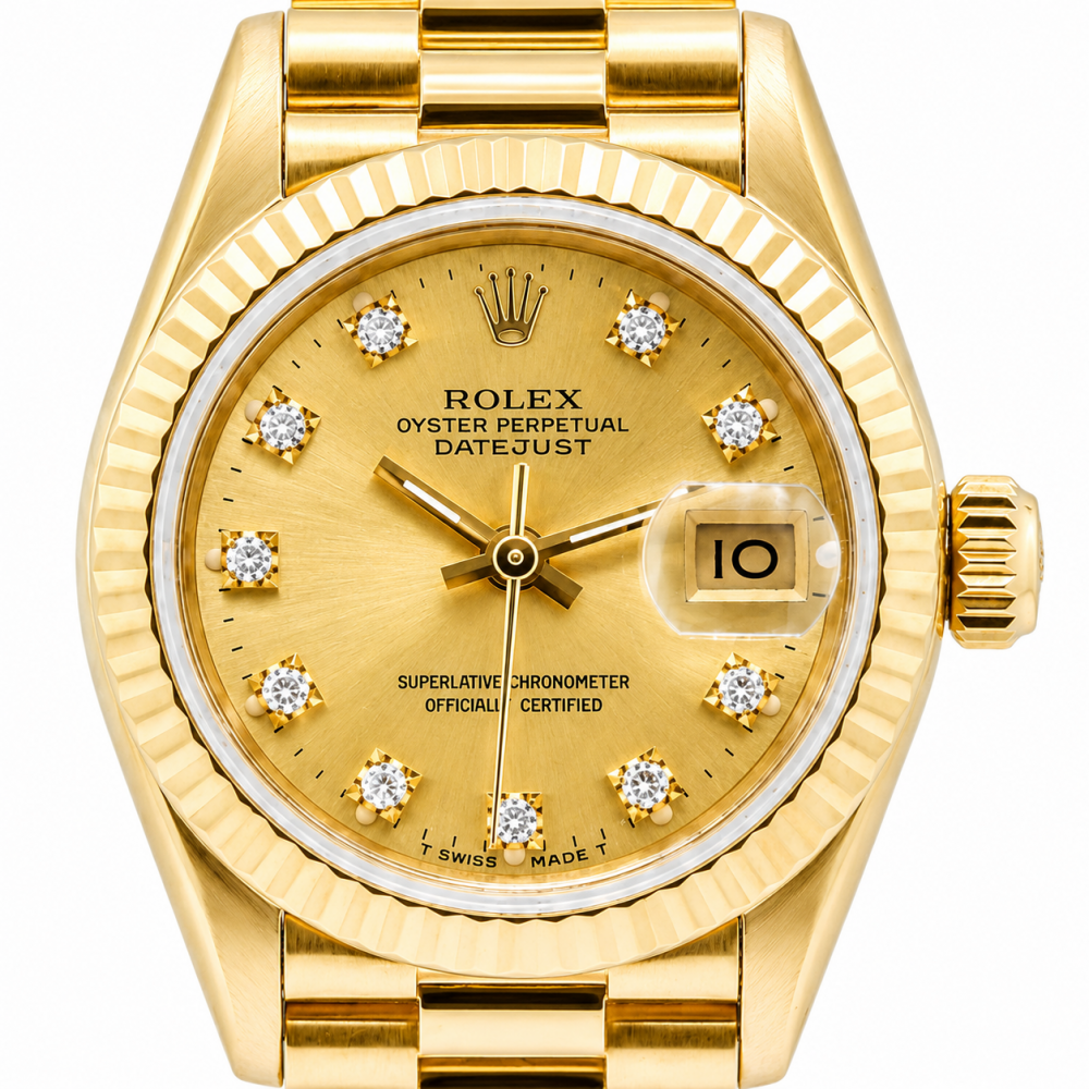 Rolex Datejust 26MM 69178 18K Yellow Gold Presidential Watch